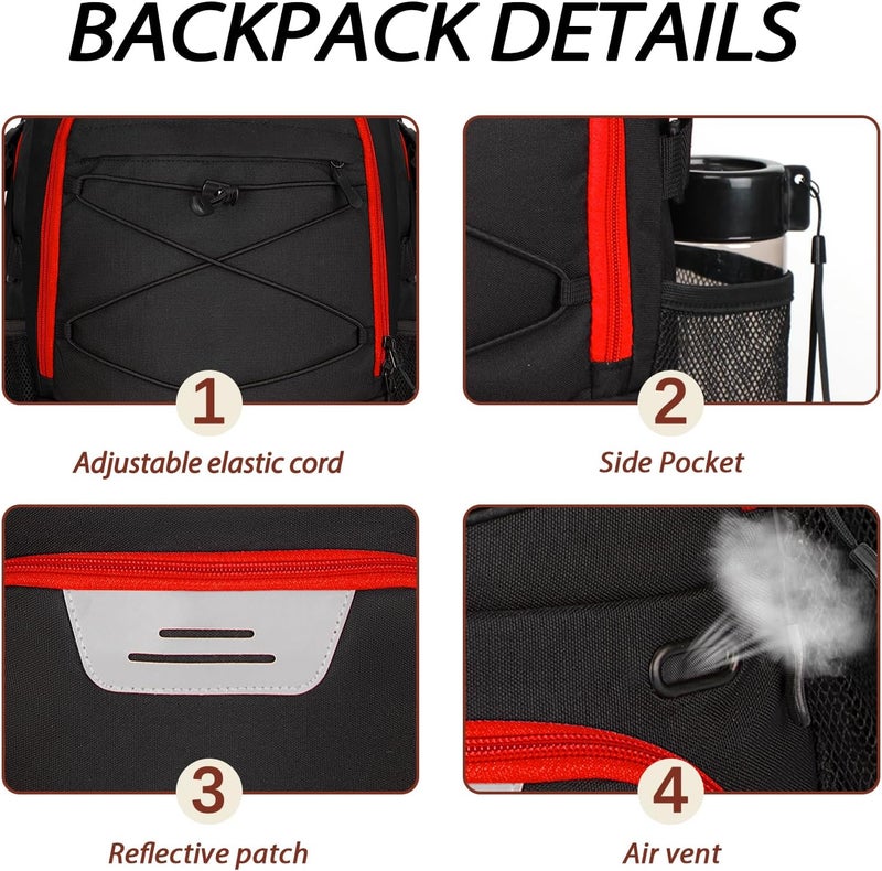 LARIPOP Basketball Bag,Basketball Backpack with Shoe Compartment and Ball Holder,Sport Bags for Soccer,Volleyball,Gym,Travel - Image 4